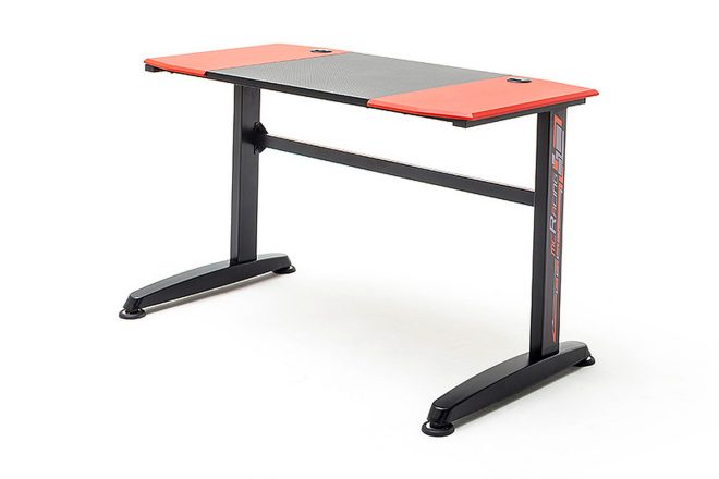 Gamingbord fother 120 cm - röd/svart