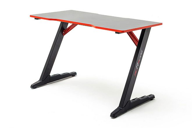 Gamingbord fother 120 cm - svart/röd