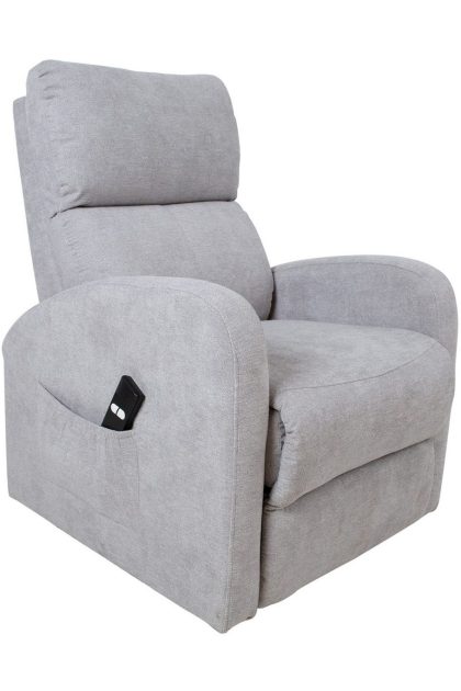 Recliner fåtölj barny ljusgrå -