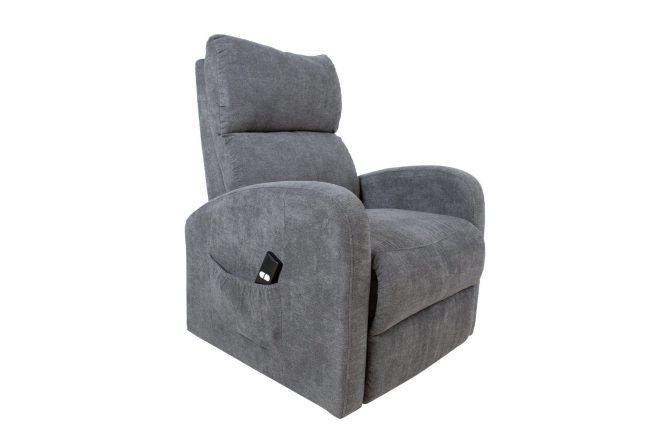 Recliner fåtölj barny grå -