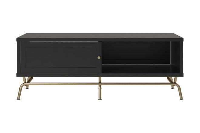 Soffbord nova 122 cm med förvaring svart - cosmoliving