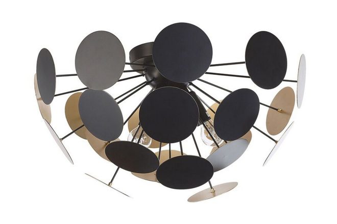Plafond damatria - svart/guld
