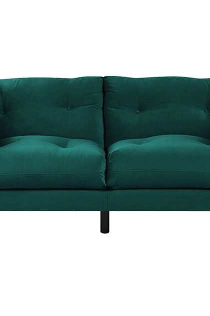 3-sits soffa evenes - sammet/grön