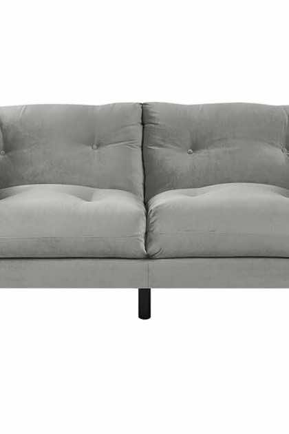 3-sits soffa evenes - sammet/grå