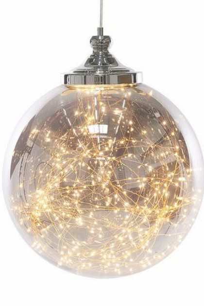 Taklampa cavedor stor - silver