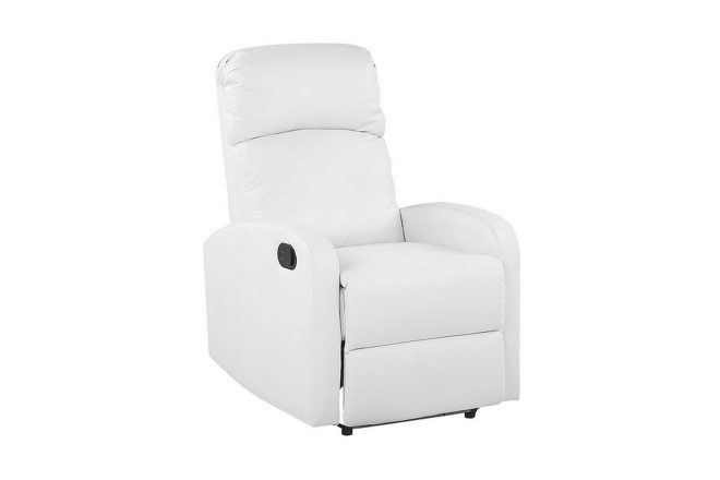 Fåtölj sampola led-belysning + usb-port - vit