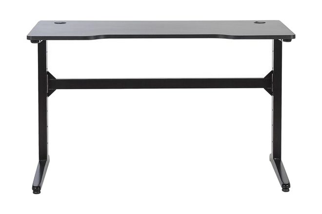 Gamingbord rombauer 120 cm med led-belysning - svart/svart