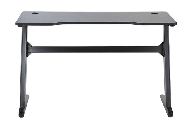 Gamingbord storden 120 cm med led-belysning - grå/svart