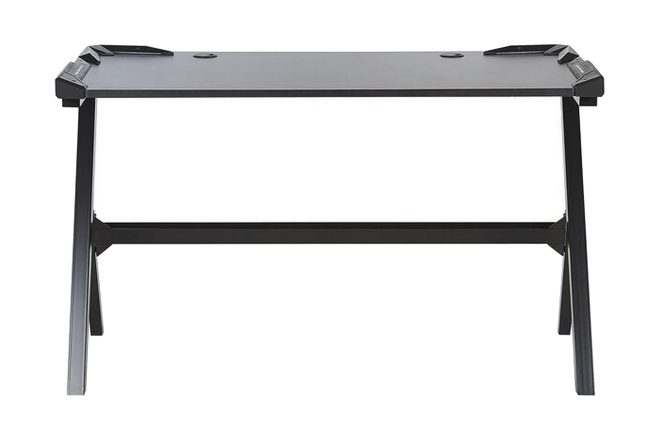 Gamingbord lynnfield 120 cm med led-belysning - svart/grå