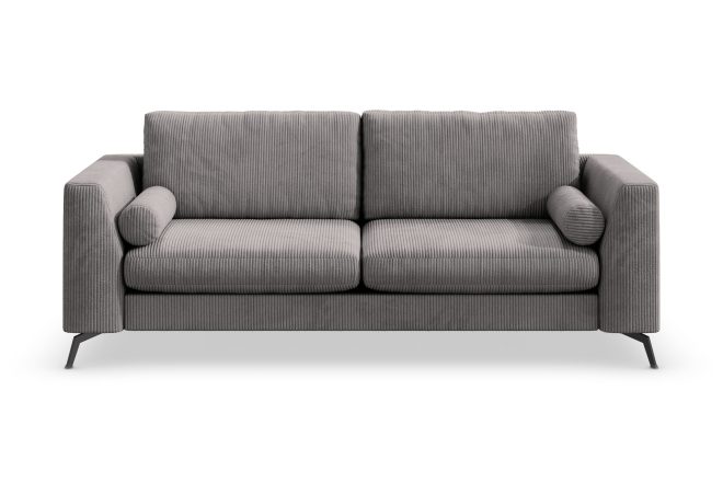 3-sits soffa friday lyx - mörkgrå/svart