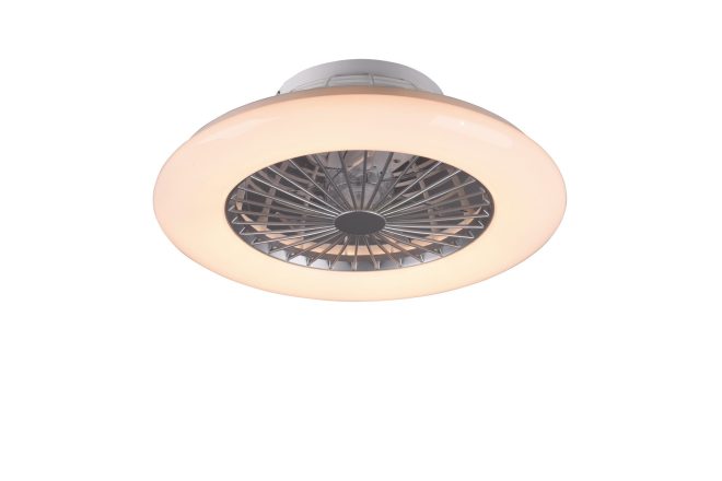Trio lighting stralsund led tak/ vägg fläkt vit -