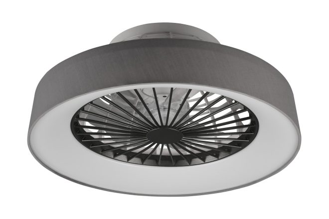 Trio lighting farsund led tak/ vägg fläkt grå -