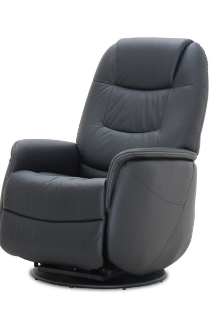 Reclinerfåtölj orrvik - läder/svart