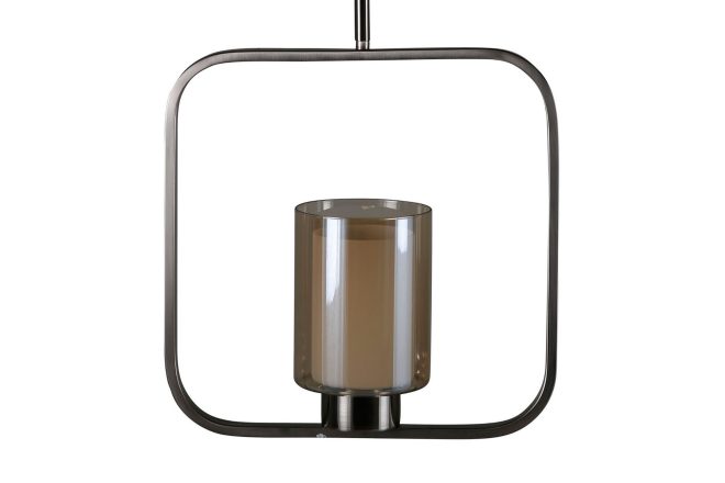Aludra pendellampa dimbar led mellan - silver