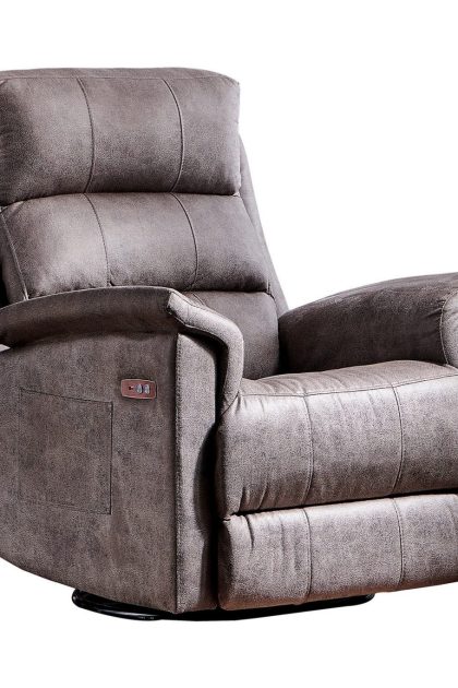 Reclinerfåtölj - mörkbrun