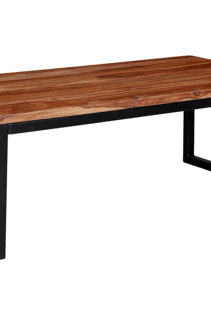 Soffbord clanton 110 cm - teak/svart