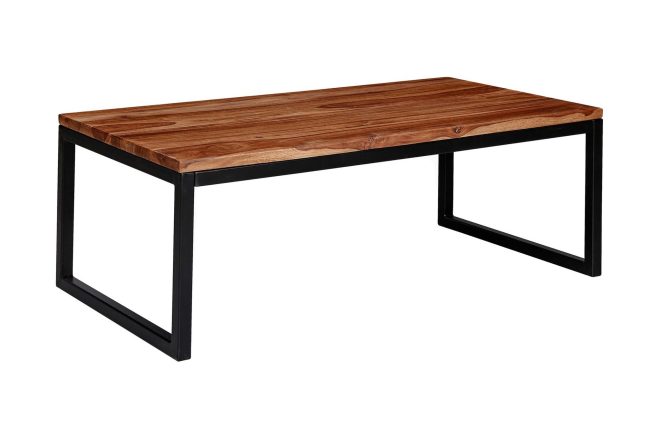 Soffbord clanton 110 cm - teak/svart