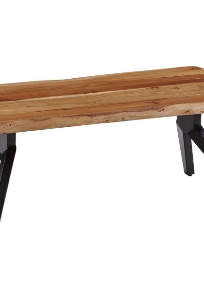 Soffbord clanton 115 cm - brun/svart
