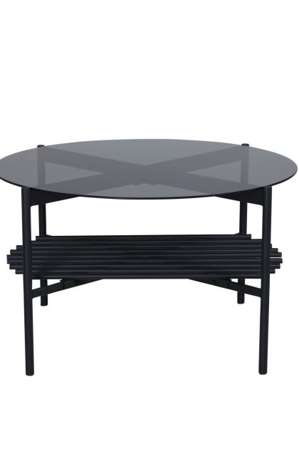 Von staf soffbord 80 cm runt - grå