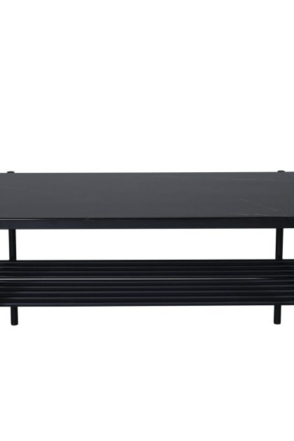 Von staf soffbord 120 cm - marmor/svart