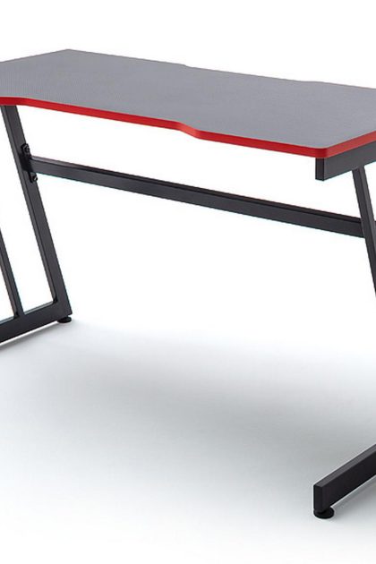 Gamingbord fother 120 cm - svart/röd