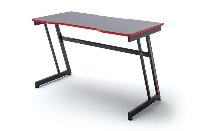 Gamingbord fother 120 cm - svart/röd