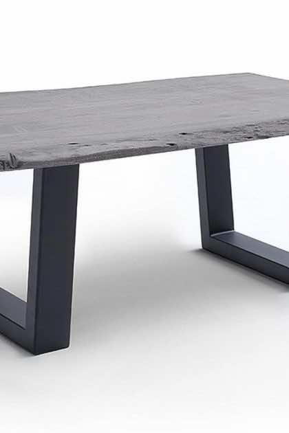 Soffbord pomaire 110 cm ben t-form - akacia/grå/antracit