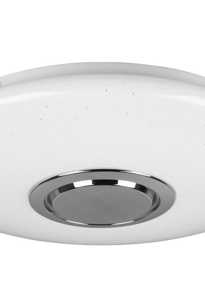 Trio lighting musica led plafond med bluetooth högtalare rgbw -