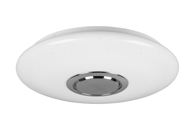 Trio lighting musica led plafond med bluetooth högtalare rgbw -
