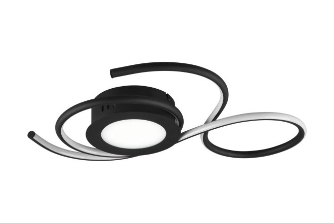 Trio lighting jive led plafond 50cm mattsvart -