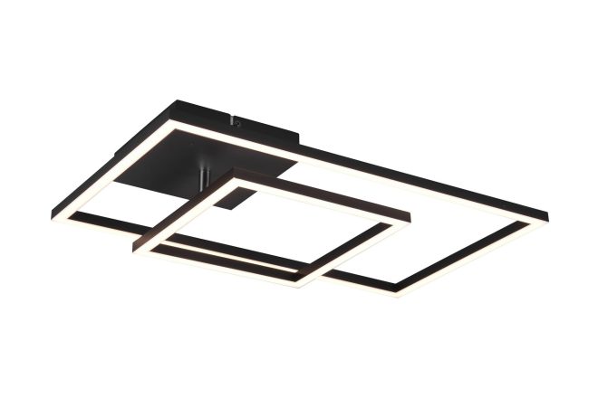Trio lighting padella led plafond mattsvart -