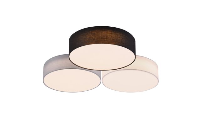 Trio lighting lugano led plafond 3l flerfärgad -