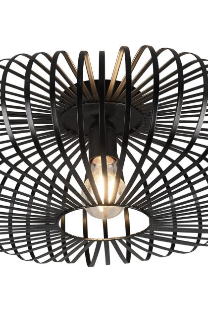 Trio lighting johann plafond e27 50cm mattsvart -