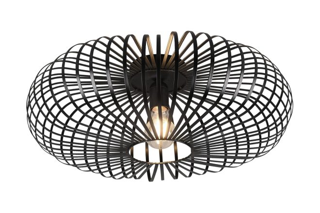 Trio lighting johann plafond e27 50cm mattsvart -