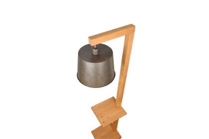 Trio lighting rodrigo golvlampa e27 antikstål/ trä -