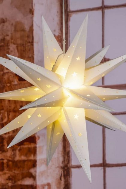 Hi led-julstjärna 58 cm - guld