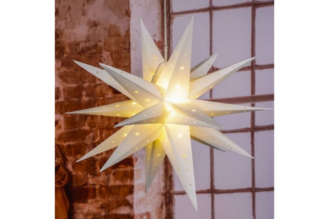 Hi led-julstjärna 58 cm - guld
