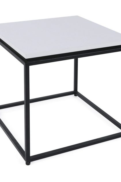 Soffbord nergisa 45 cm - vit/svart