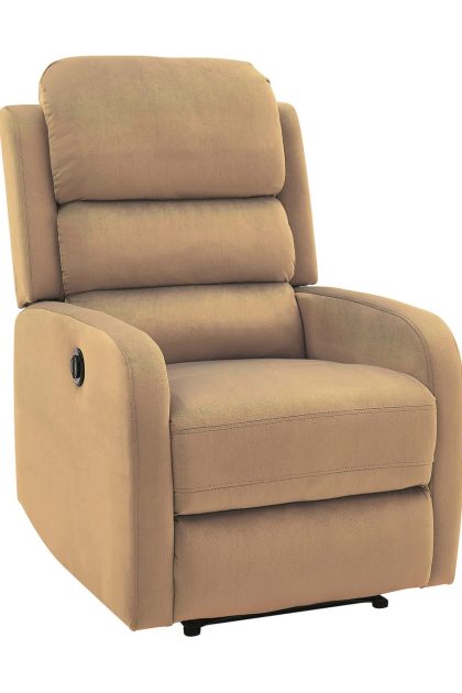 Reclinerfåtölj redlica elektrisk - sammet/beige