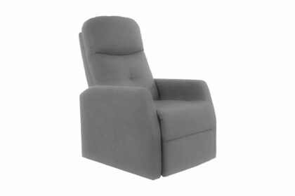 Reclinerfåtölj alala ställbar - sammet/grå