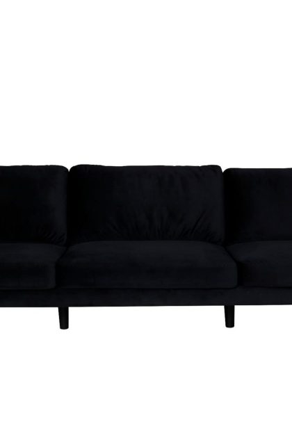 Zoom 3-sits soffa - svart