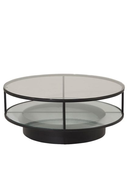 Falsterbo soffbord runt 100 cm - transparent