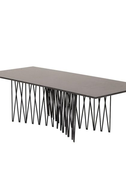 Stone soffbord 140 cm - svart
