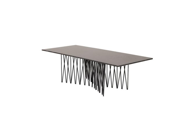 Stone soffbord 140 cm - svart