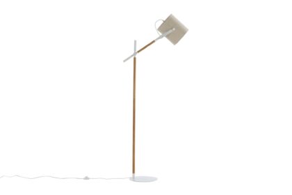 Dennis golvlampa - beige/vit