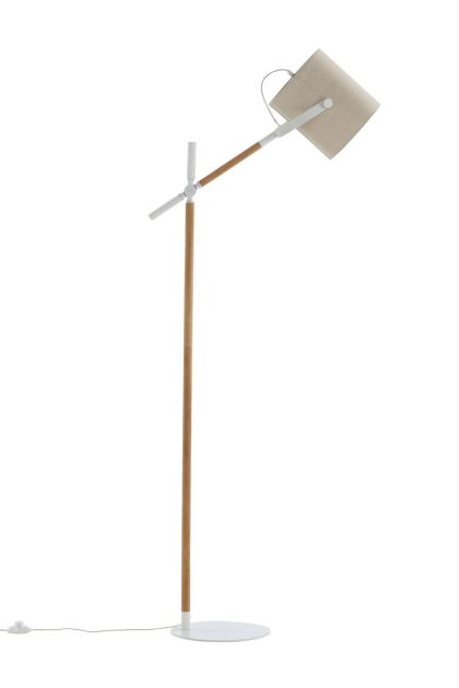 Dennis golvlampa - beige/vit