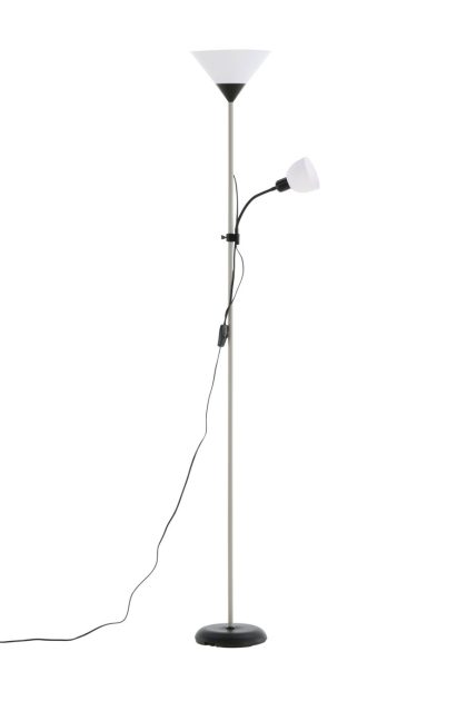 Bagasi golvlampa - beige/vit