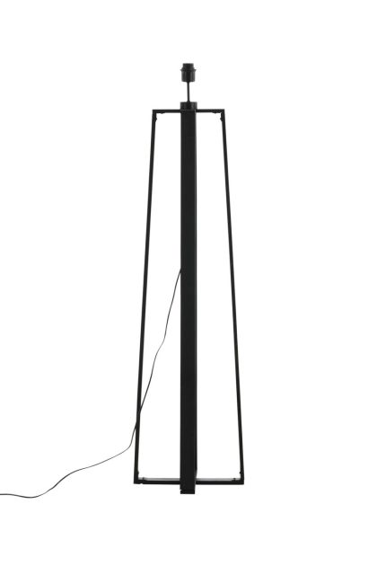 Avspark golvlampa - svart