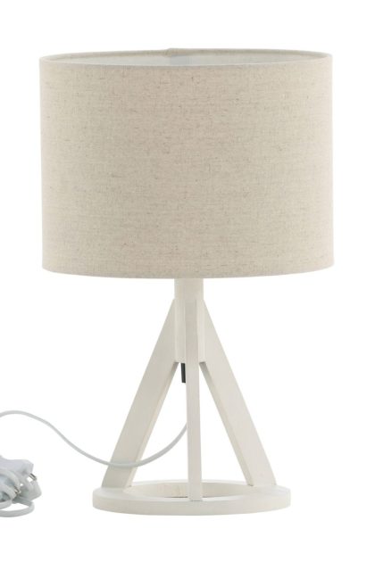 Kona bordslampa - vit/beige