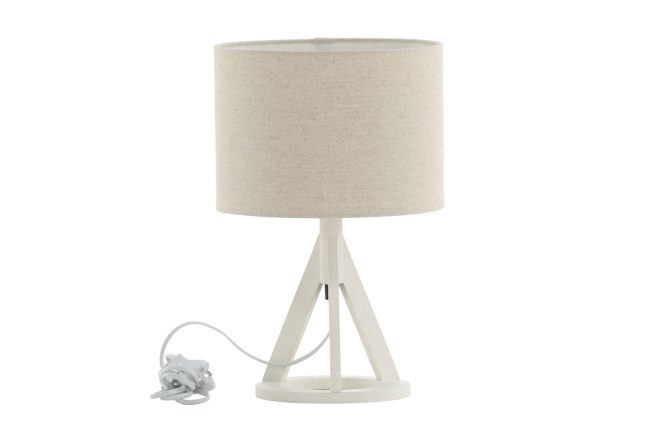 Kona bordslampa - vit/beige